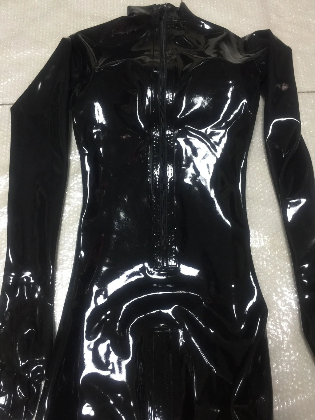 Latex-Catsuit Sexy mit integrierten Fünf-Zehen-Socken – Unisex Fetisch-Anzug für Herren und Damen