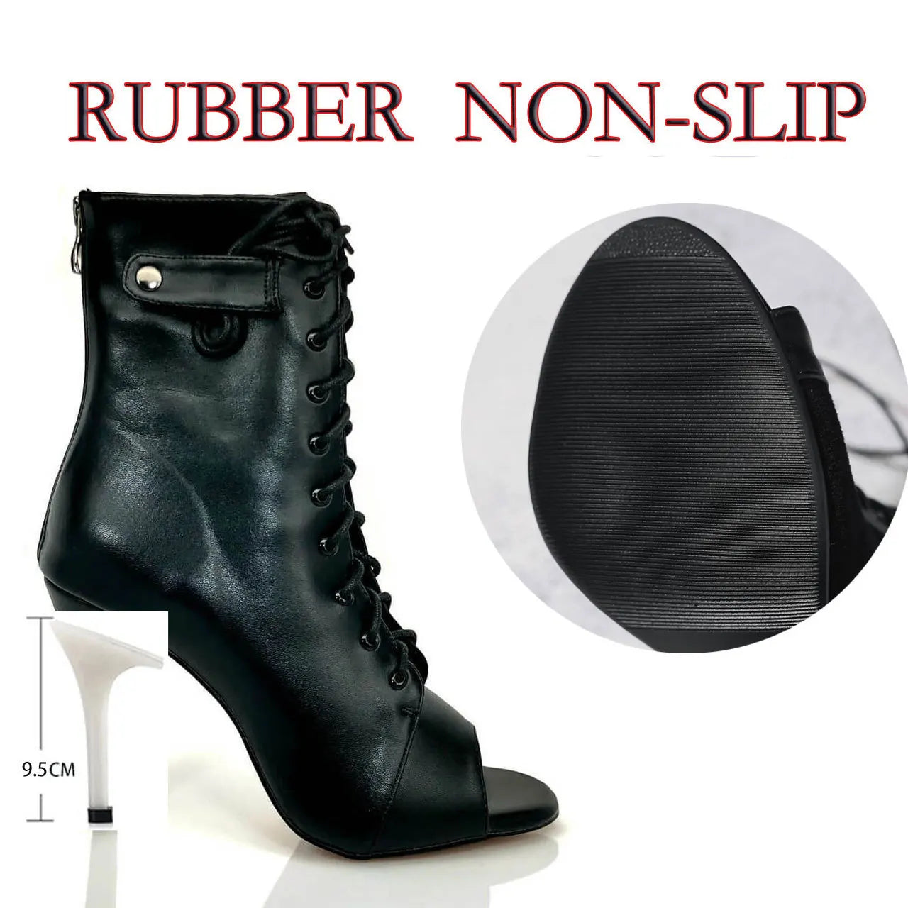 Sexy High Heel Boots für Damen - Elegante Stiefeletten mit Schnürung und Stilettoabsatz für Partys