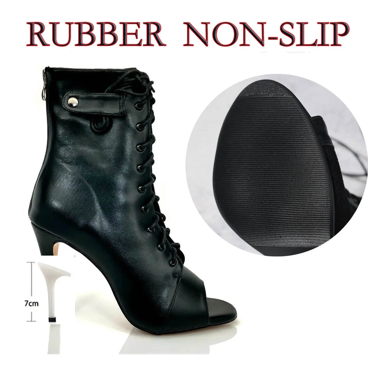 Sexy High Heel Boots für Damen - Elegante Stiefeletten mit Schnürung und Stilettoabsatz für Partys