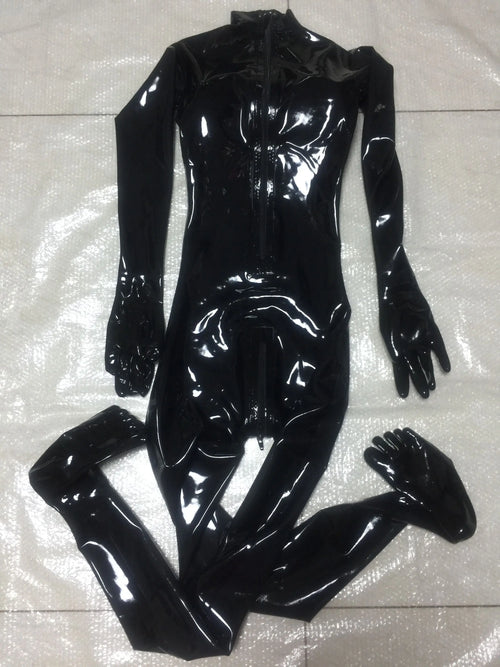 Latex-Catsuit Sexy mit integrierten Fünf-Zehen-Socken – Unisex Fetisch-Anzug für Herren und Damen