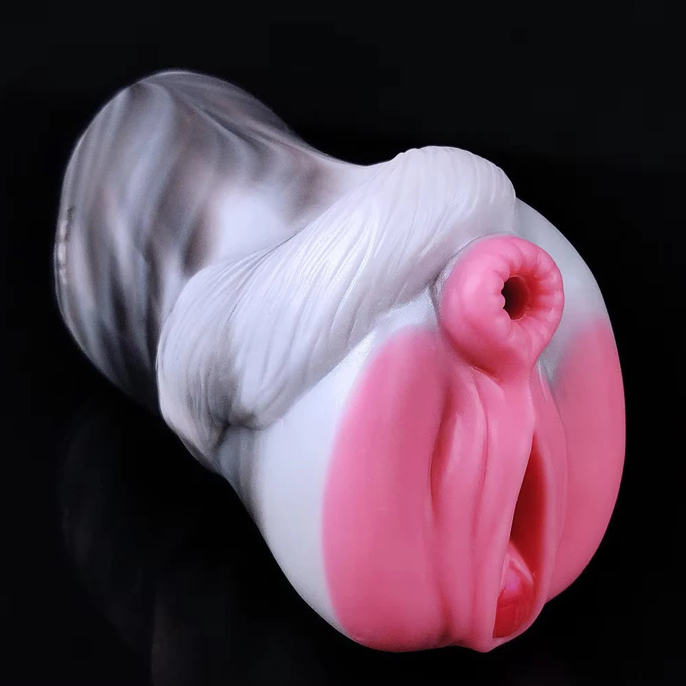 YOCY Horse Stroker Masturbator für Herren mit realistischer Vagina und Anus aus Silikon – Fetisch-Fantasiespielzeug für Männer