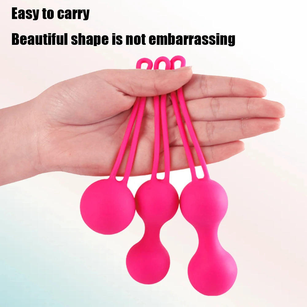 Sicherer Silikon Smart Ball Vibrator Kegel-Kugeln Ben Wa Ball Vagina straffen Trainingsgerät Sexspielzeug für Frauen Vaginal Geisha Ball