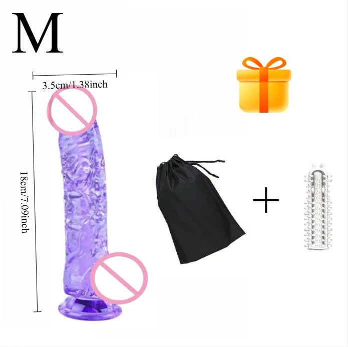 Realistischer Riesen-Dildo mit Saugnapf und Hoden – realistisches Sexspielzeug für intensives Vergnügen