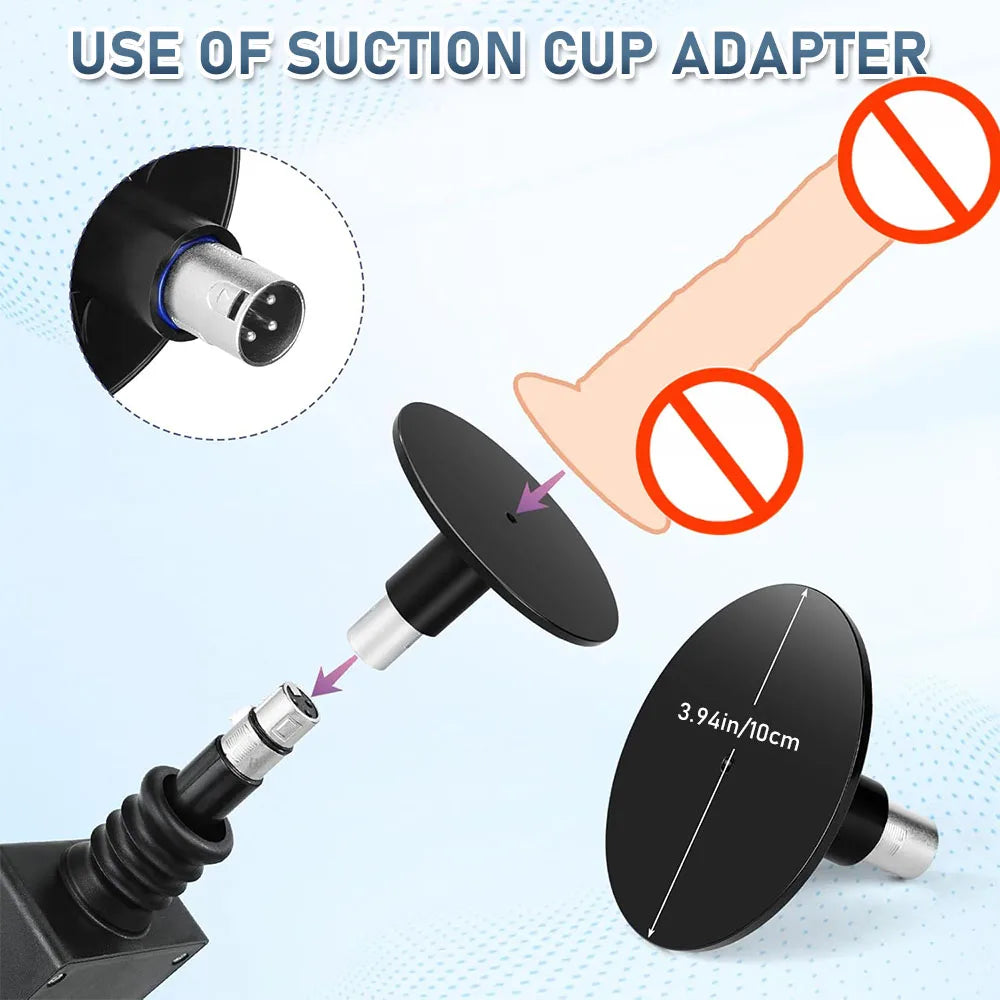 FREDORCH Sexmaschine Teleskopisch mit Dildo – Automatische Masturbationshilfe für Paare