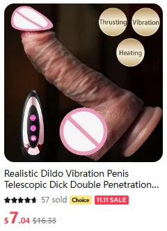 Realistischer Vibrator für Frauen mit Fernbedienung