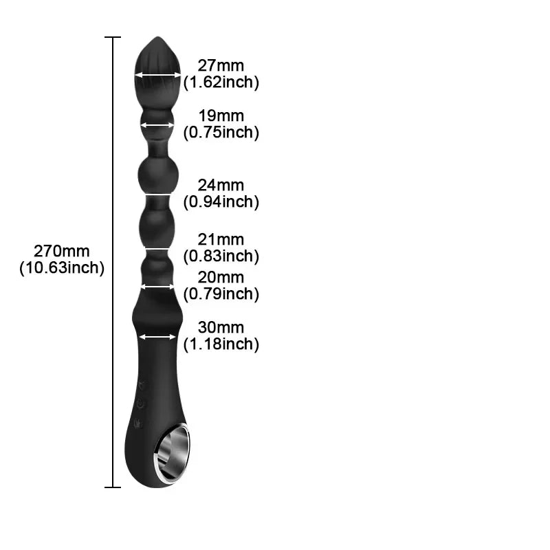 Beheizbarer Analplug aus weichem Silikon – Analstimulator mit Wärme zur Prostata- und Analfreudenmassage