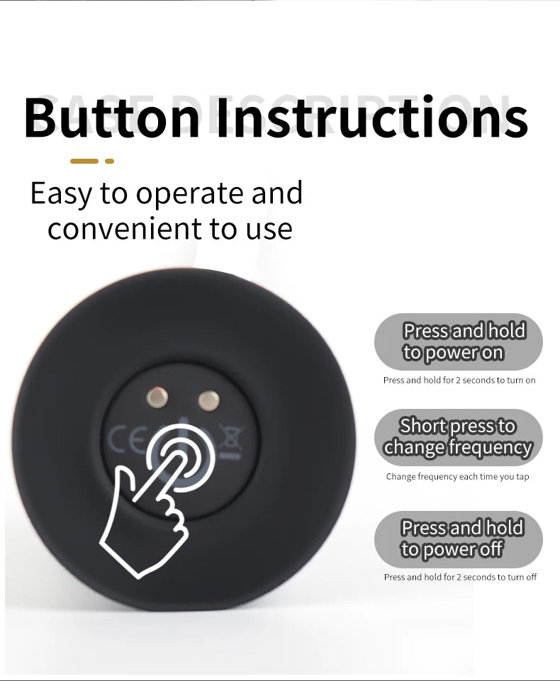Männlicher Harnröhrenvibrator mit 10 Vibrationsmodi