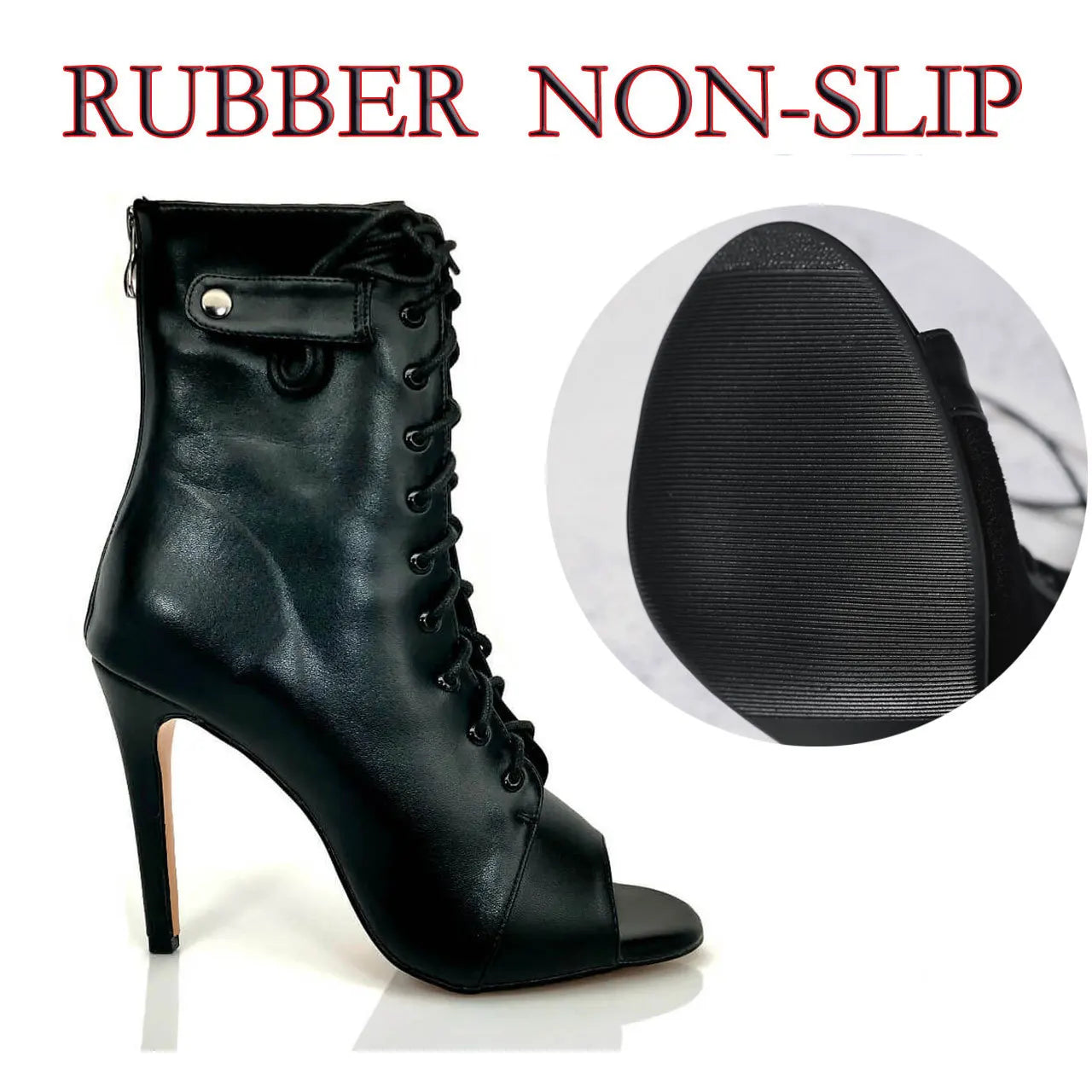 Sexy High Heel Boots für Damen - Elegante Stiefeletten mit Schnürung und Stilettoabsatz für Partys