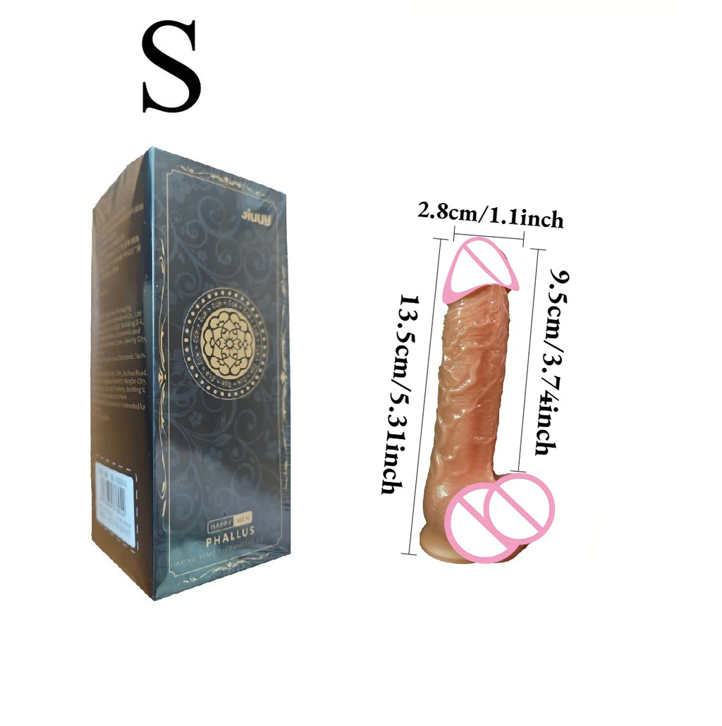 Superrealistischer Dildo Wasserdichter Silikonpenis Erwachsenes Sexspielzeug Anal-Vagina-Masturbator Dildo mit Saugnapf Cock Gode Massager