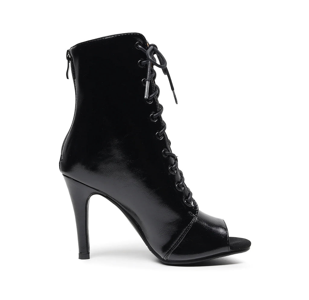 Sexy High Heel Boots für Damen - Elegante Stiefeletten mit Schnürung und Stilettoabsatz für Partys