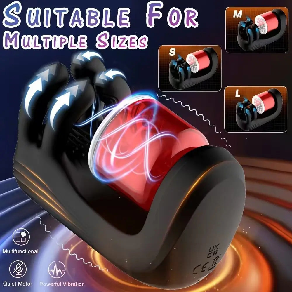 Männlicher Penisstimulator mit 9 Vibrations-, Rotations- und Saugmodi – Automatisches Massagegerät für intensives Vergnügen