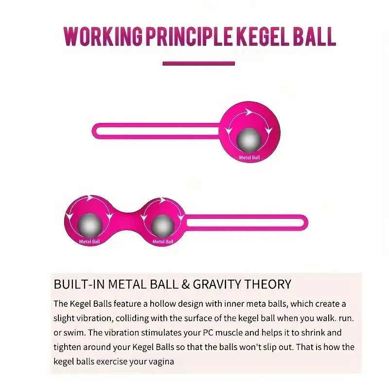 Sicherer Silikon Smart Ball Vibrator Kegel-Kugeln Ben Wa Ball Vagina straffen Trainingsgerät Sexspielzeug für Frauen Vaginal Geisha Ball