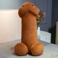 Peluche Divertido de Pene Gigante Suave - Cojín Realista Stuffed Plush para Regalos Picantes y Decoración