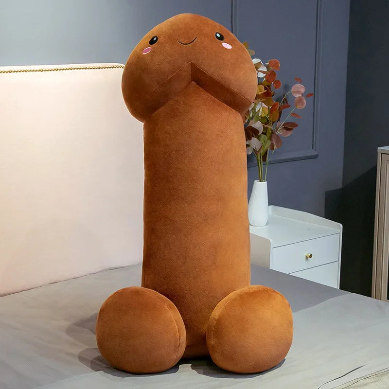Peluche Divertido de Pene Gigante Suave - Cojín Realista Stuffed Plush para Regalos Picantes y Decoración