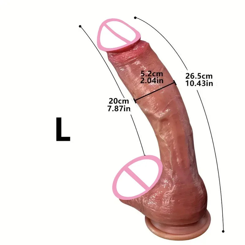 Riesiger, übergroßer realistischer Dildo – Enormer Dildo für tiefe Penetration und extremes Vergnügen