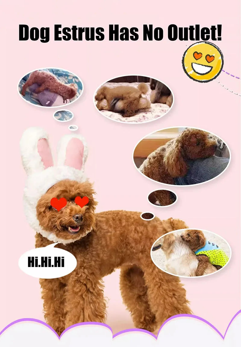 Hundepaarungs-Sexspielzeug für Rüden, sexuelle Spiele, Simulationsgefährte, männliches Haustier Schlaf Östrus Entlüftungsspielzeug, Plüschpudel-Masturbator