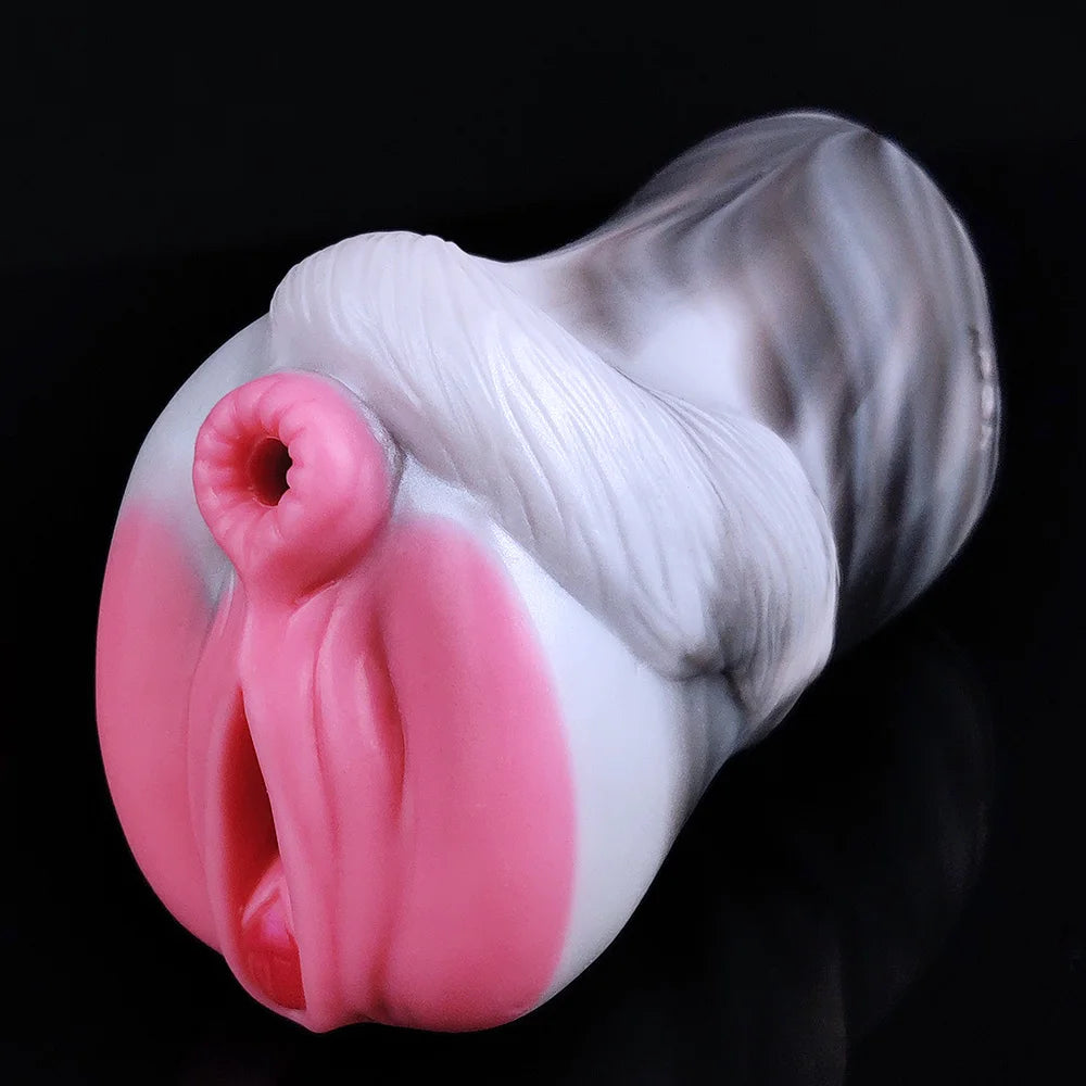 YOCY Horse Stroker Masturbator für Herren mit realistischer Vagina und Anus aus Silikon – Fetisch-Fantasiespielzeug für Männer