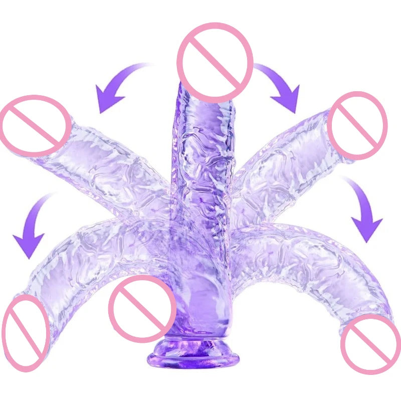 Realistischer Riesen-Dildo mit Saugnapf und Hoden – realistisches Sexspielzeug für intensives Vergnügen
