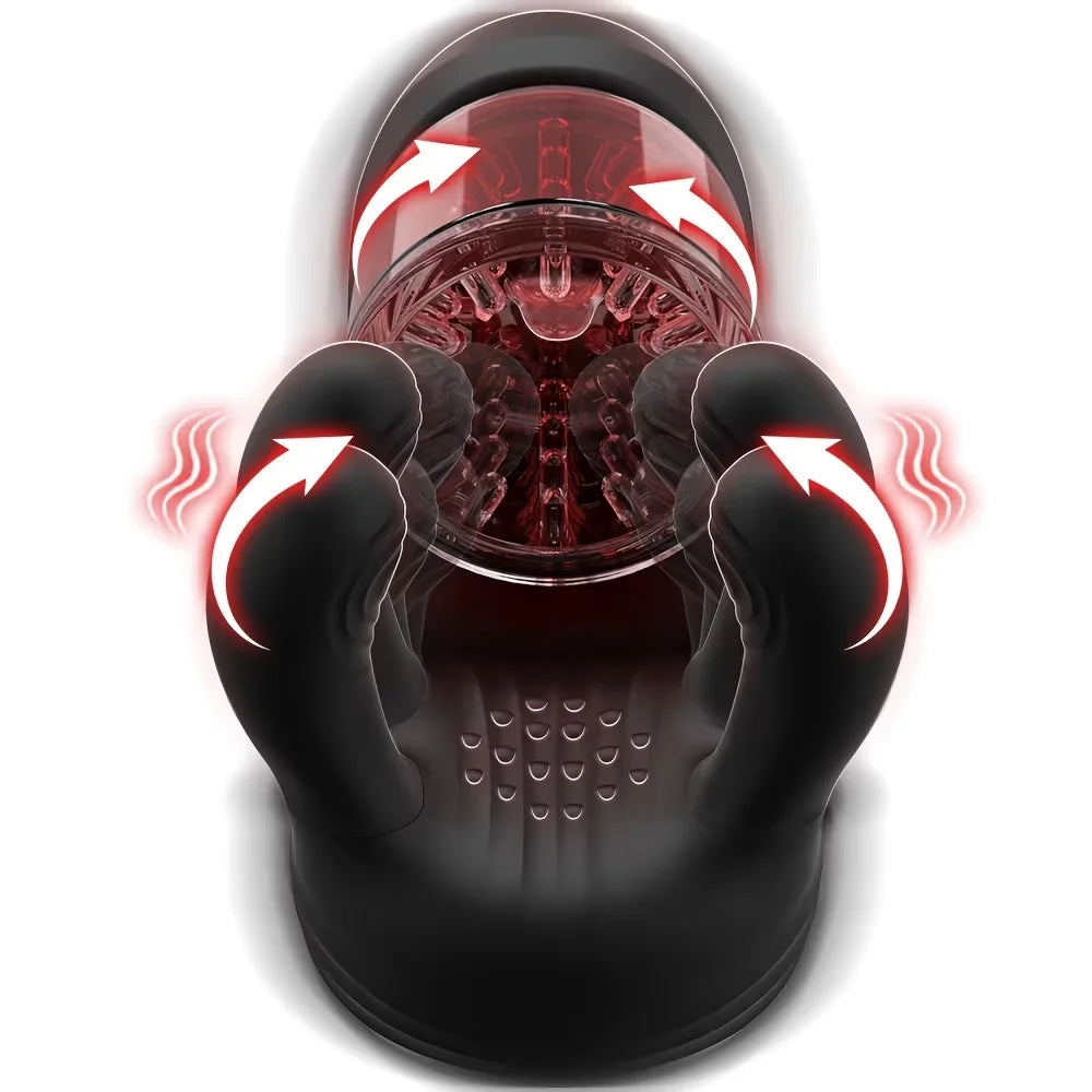 Männlicher Penisstimulator mit 9 Vibrations-, Rotations- und Saugmodi – Automatisches Massagegerät für intensives Vergnügen