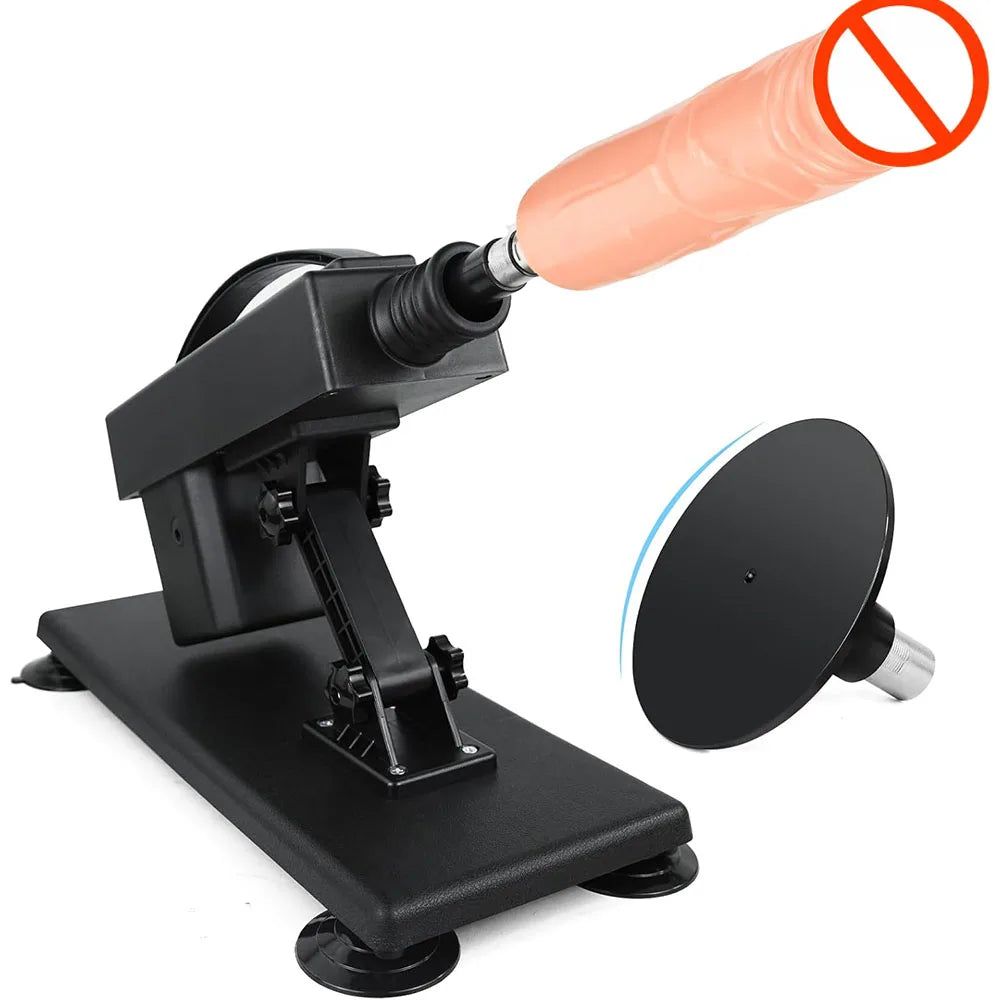 FREDORCH Sexmaschine Teleskopisch mit Dildo – Automatische Masturbationshilfe für Paare