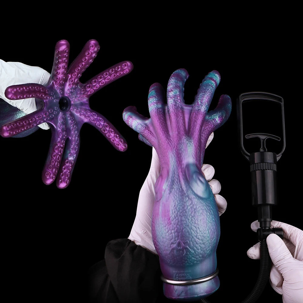 Männer-Masturbator Oktopus Fantasie mit Tentakeln – Silikon-Stroker mit Saugkanal und Stimulation