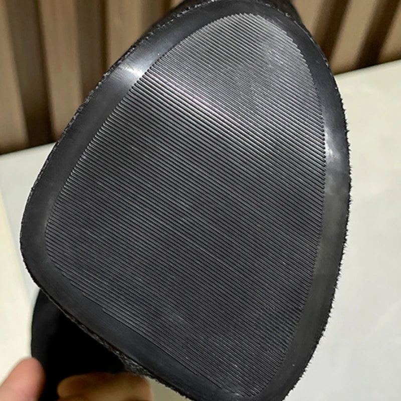 Sexy Stiefeletten für Damen – Super hohe Stilettoabsätze 26 cm, Plateau, runde Spitze und Schnürung