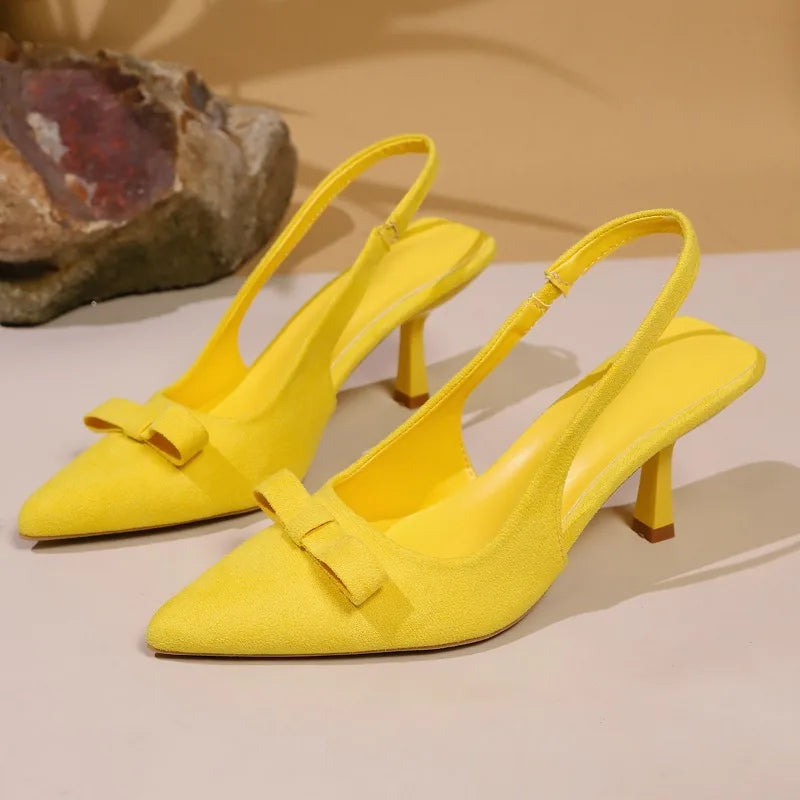 2026 Summer New Slip-on Stiletto Sandals Fashion Brand Designer Sexy Pointed Toe Party Women's High Heels Zapatos De Mujer