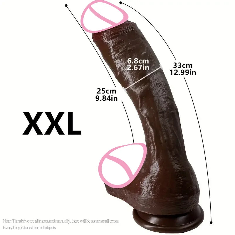 Riesiger, übergroßer realistischer Dildo – Enormer Dildo für tiefe Penetration und extremes Vergnügen