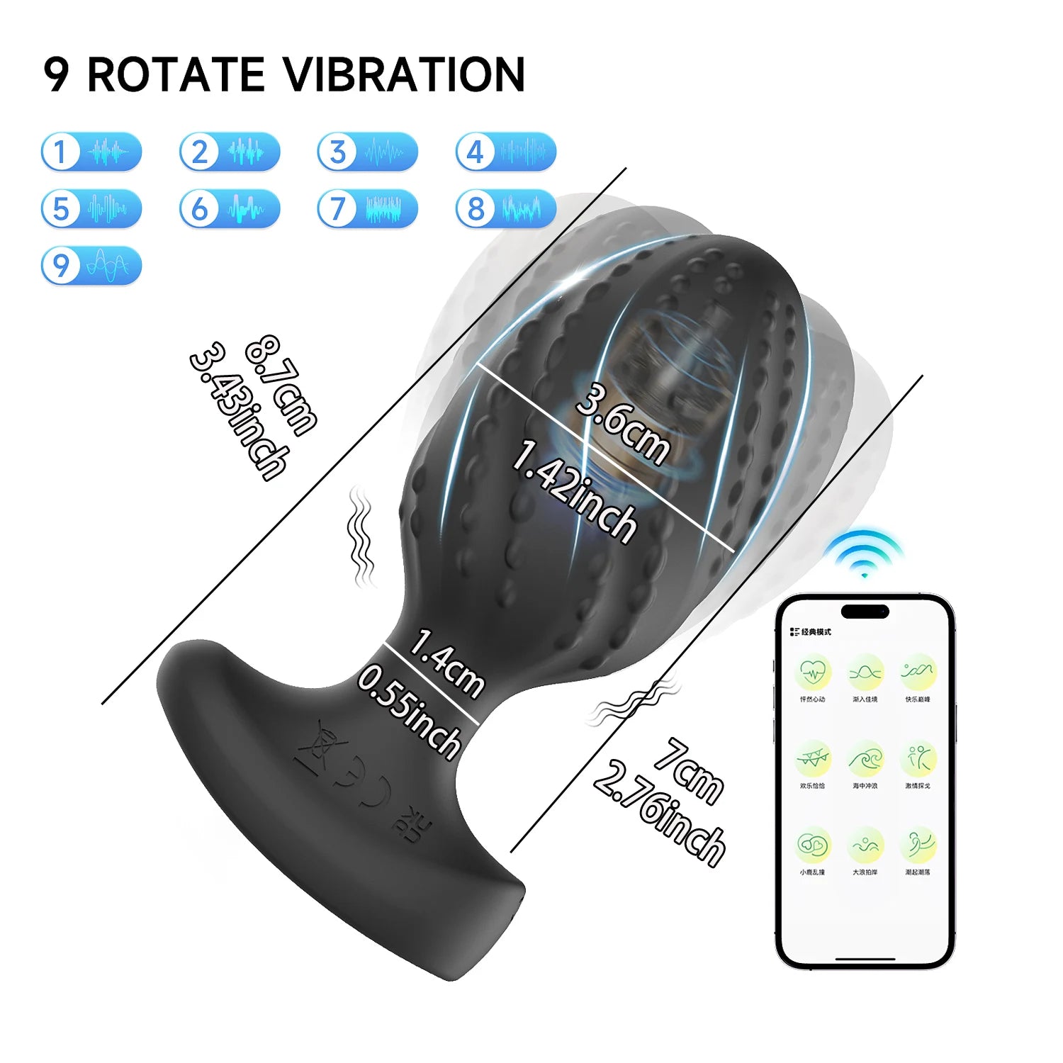 Vibrador realista para mujer con mando a distancia