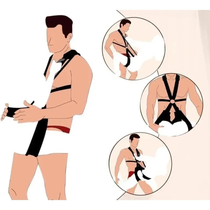 Sexschaukel für Paare mit verstellbaren Bondage-Gurten – Professionelle erotische Hängematte für grenzenlose Spiele