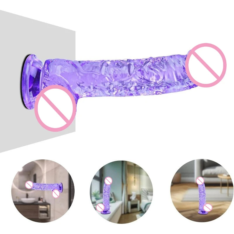 Realistischer Riesen-Dildo mit Saugnapf und Hoden – realistisches Sexspielzeug für intensives Vergnügen