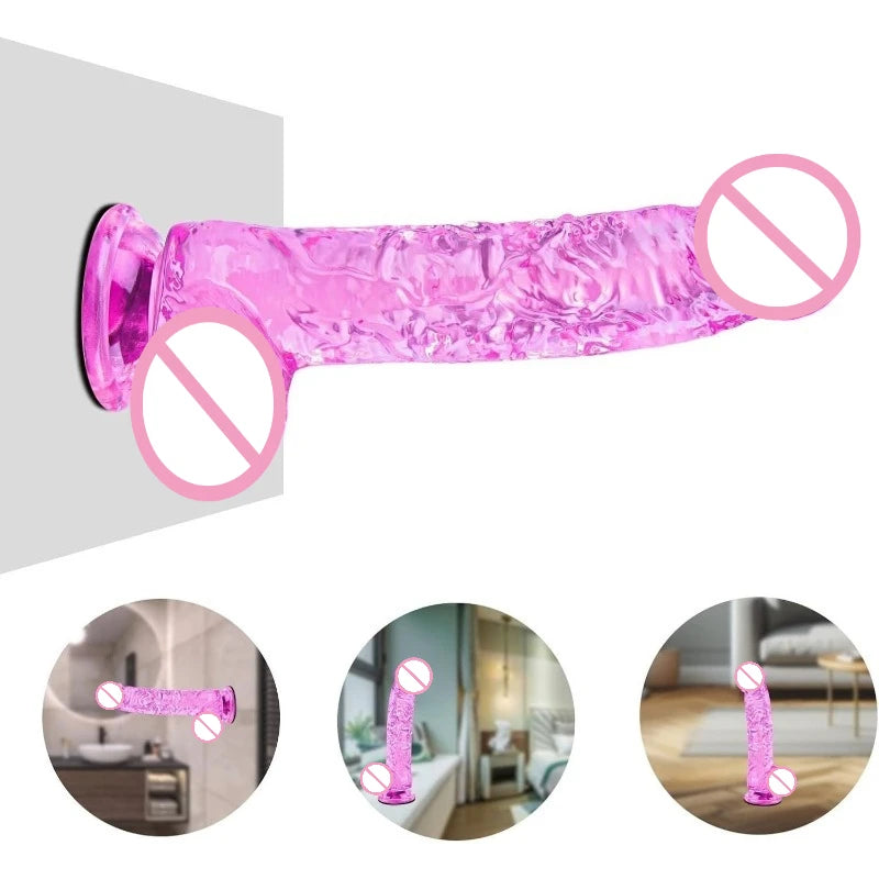 Realistischer Riesen-Dildo mit Saugnapf und Hoden – realistisches Sexspielzeug für intensives Vergnügen