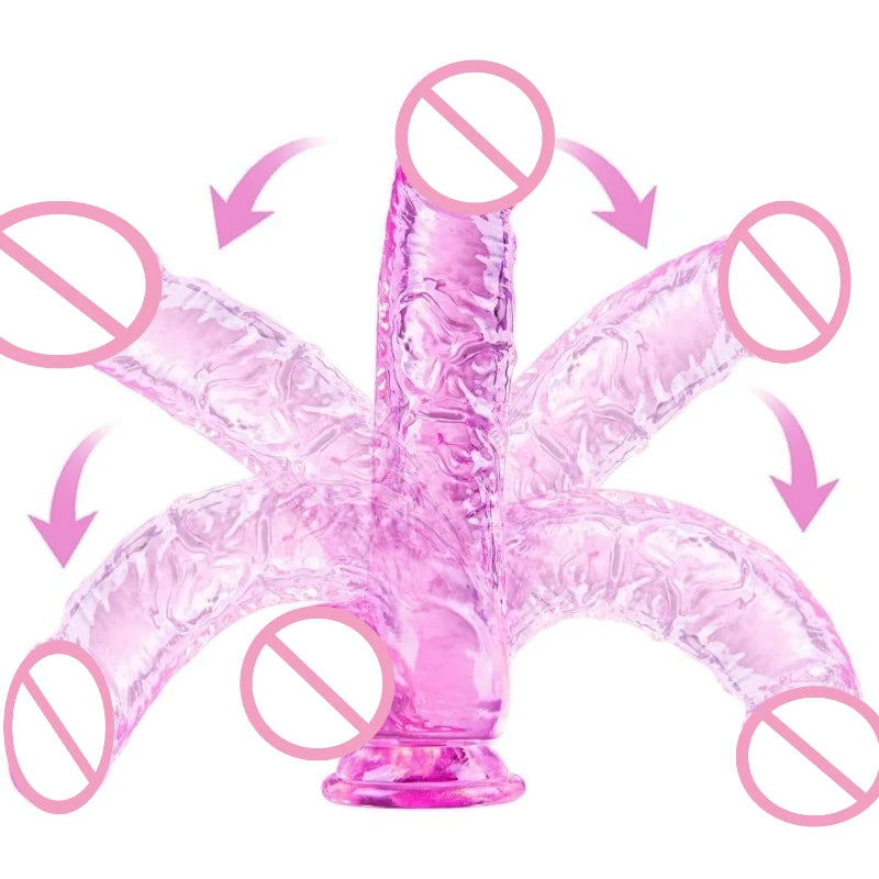 Realistischer Riesen-Dildo mit Saugnapf und Hoden – realistisches Sexspielzeug für intensives Vergnügen