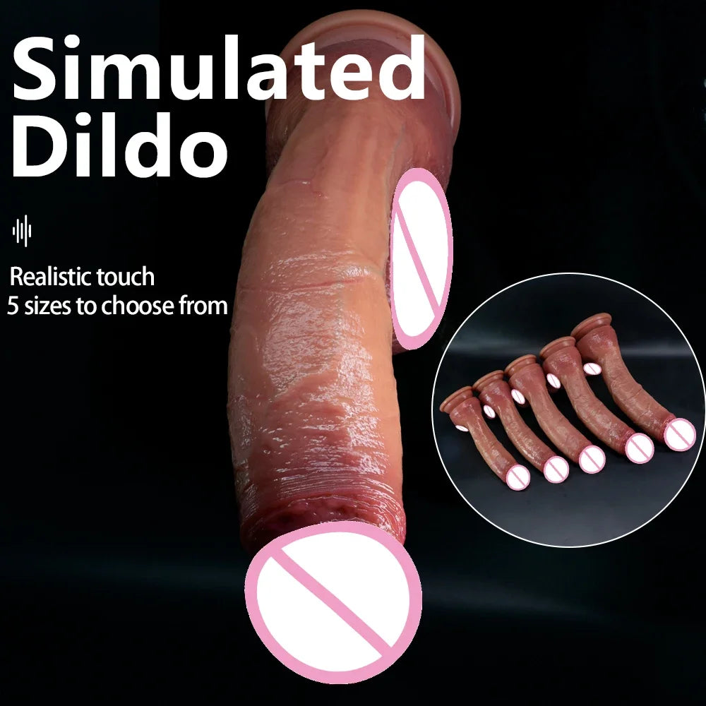 Riesiger, übergroßer realistischer Dildo – Enormer Dildo für tiefe Penetration und extremes Vergnügen