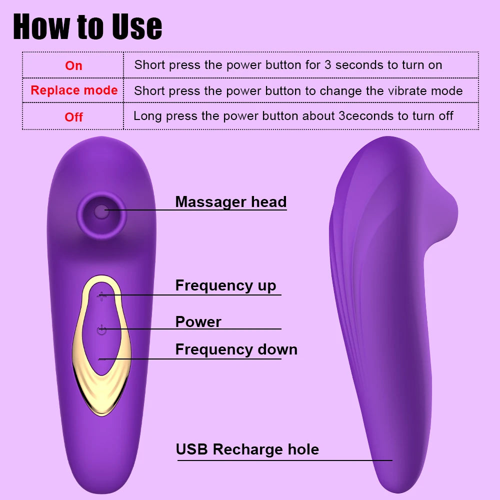 Vagina Saug Vibrator Sexspielzeug für Frauen Orale Zunge Blasen Saugen Klitoris Stimulator Masturbator Erotisches Sexspielzeug für Erwachsene