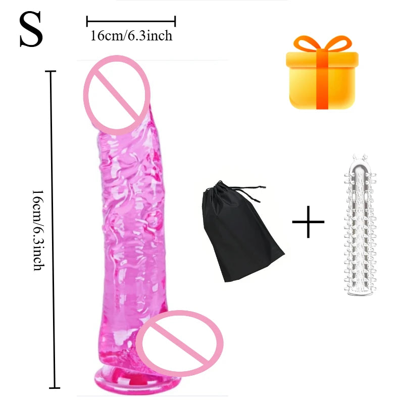 Realistischer Riesen-Dildo mit Saugnapf und Hoden – realistisches Sexspielzeug für intensives Vergnügen