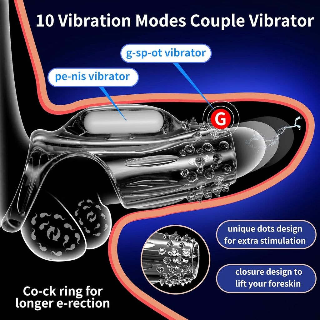 Anillo vibrador retardante para hombre