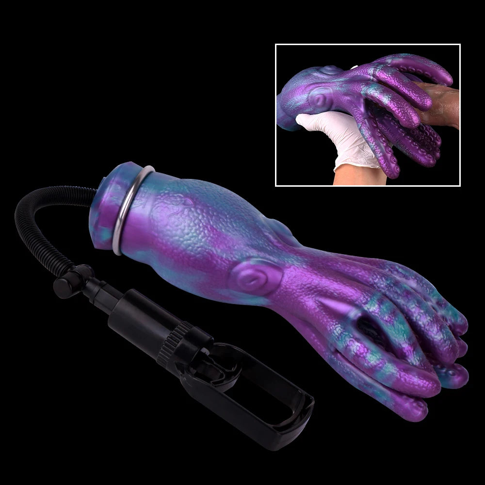 Männer-Masturbator Oktopus Fantasie mit Tentakeln – Silikon-Stroker mit Saugkanal und Stimulation
