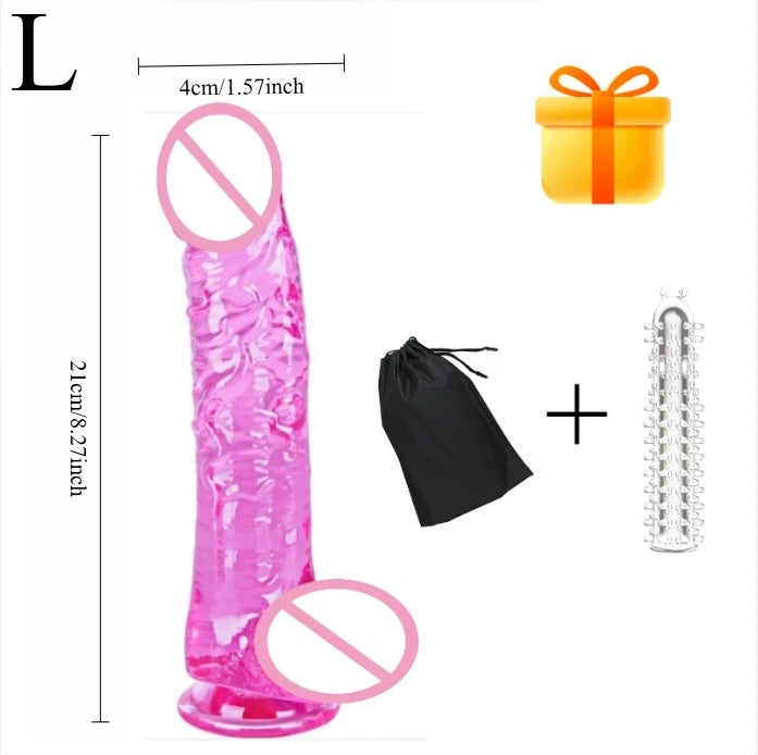 Realistischer Riesen-Dildo mit Saugnapf und Hoden – realistisches Sexspielzeug für intensives Vergnügen