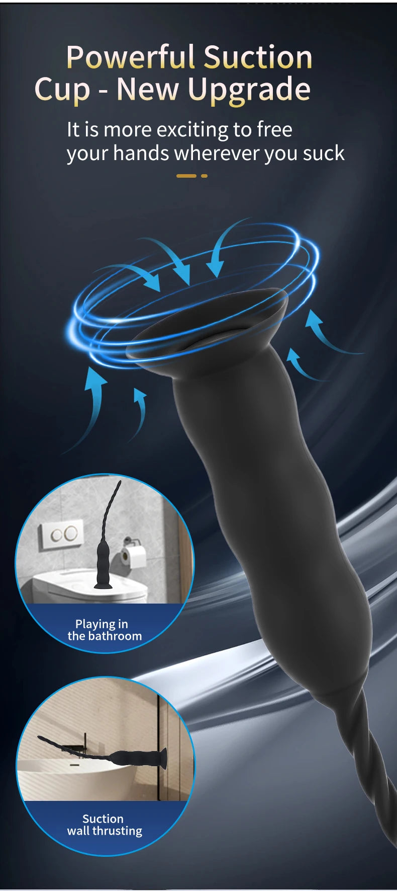 Männlicher Harnröhrenvibrator mit 10 Vibrationsmodi