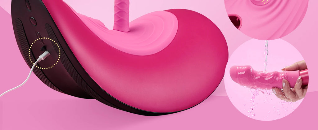 Kabellose Sexmaschine für Paare – Vibrationssattel mit 3 Motoren für Sie und Ihn