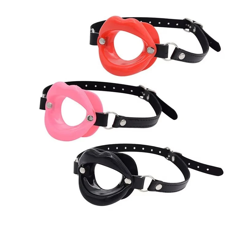 Set mit 4 Beißbällen aus Silikon – Verstellbarer Knebel-Ball für Erotik- und Bondage-Spiele