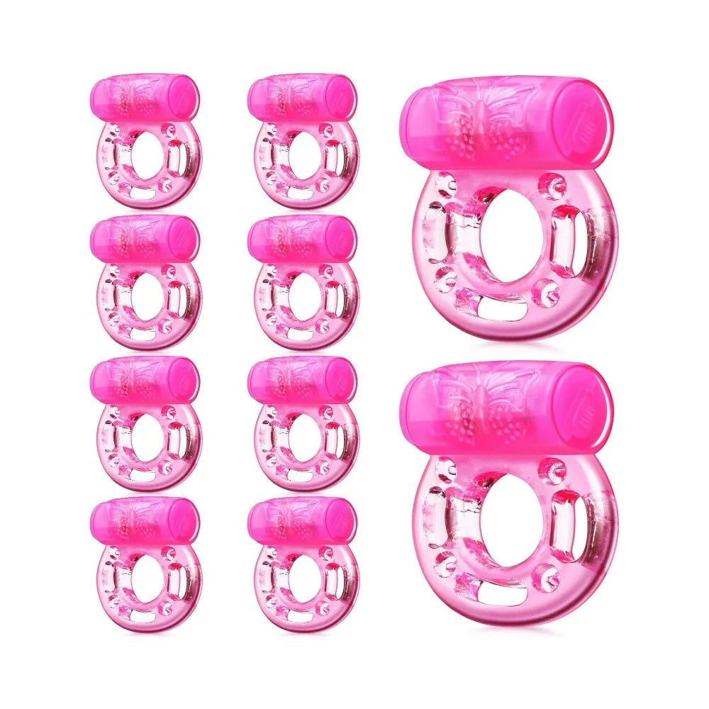 Vibrierender Penisring Vibrator Silikon Penisring mit Klitorisstimulator Intime Sexspielzeuge Männer Langanhaltende Stärkere Vibratoren Ring