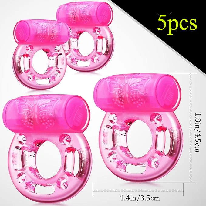 Vibrierender Penisring Vibrator Silikon Penisring mit Klitorisstimulator Intime Sexspielzeuge Männer Langanhaltende Stärkere Vibratoren Ring