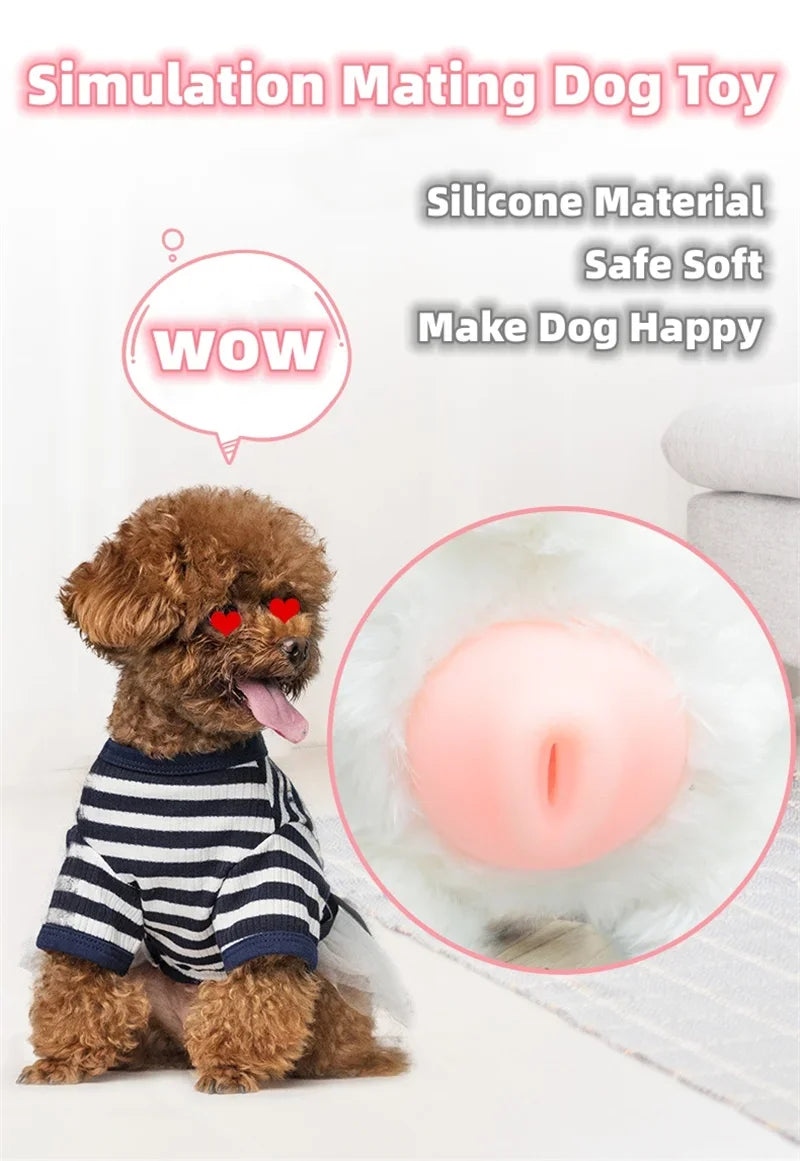 Hundepaarungsspielzeug – Realistische Silikonpuppe mit Vagina für Simulation und Training