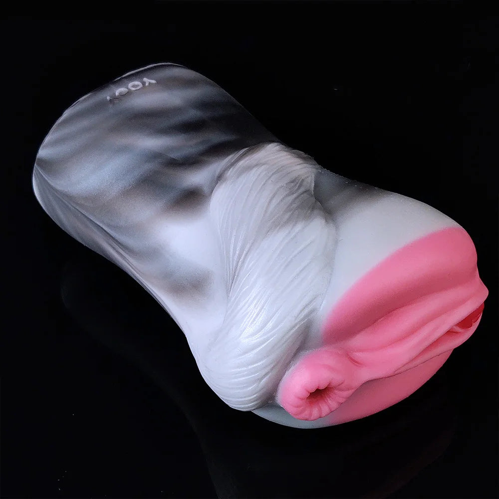 YOCY Horse Stroker Masturbator für Herren mit realistischer Vagina und Anus aus Silikon – Fetisch-Fantasiespielzeug für Männer