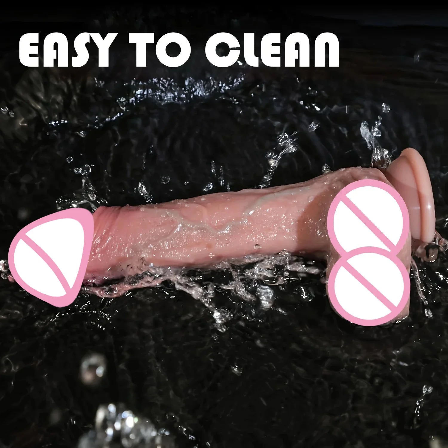 Superrealistischer Dildo Wasserdichter Silikonpenis Erwachsenes Sexspielzeug Anal-Vagina-Masturbator Dildo mit Saugnapf Cock Gode Massager