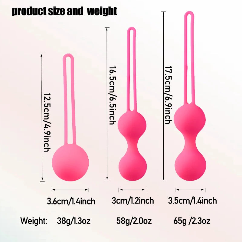 Sicherer Silikon Smart Ball Vibrator Kegel-Kugeln Ben Wa Ball Vagina straffen Trainingsgerät Sexspielzeug für Frauen Vaginal Geisha Ball