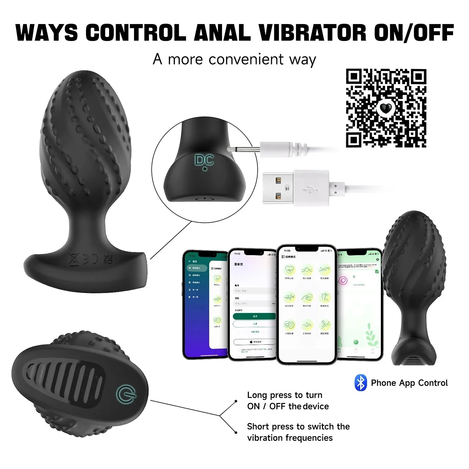 Realistischer Vibrator für Frauen mit Fernbedienung