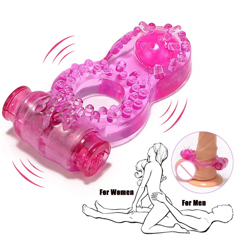 Anillo Vibrador para Parejas con Control Remoto — Estimulación Clitoral y Peneana en Silicona